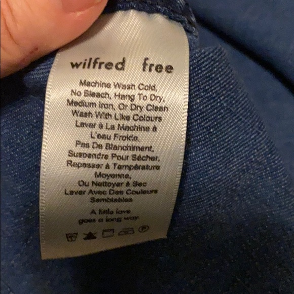 Wilfred Free Vivienne Dress in Denim - Size Large - Picture 6 of 6